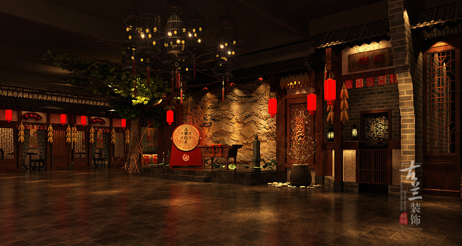 成都中餐廳設(shè)計(jì),成都中餐廳裝修,成都中餐廳裝修公司-湖北宜昌稻香閣民俗餐廳