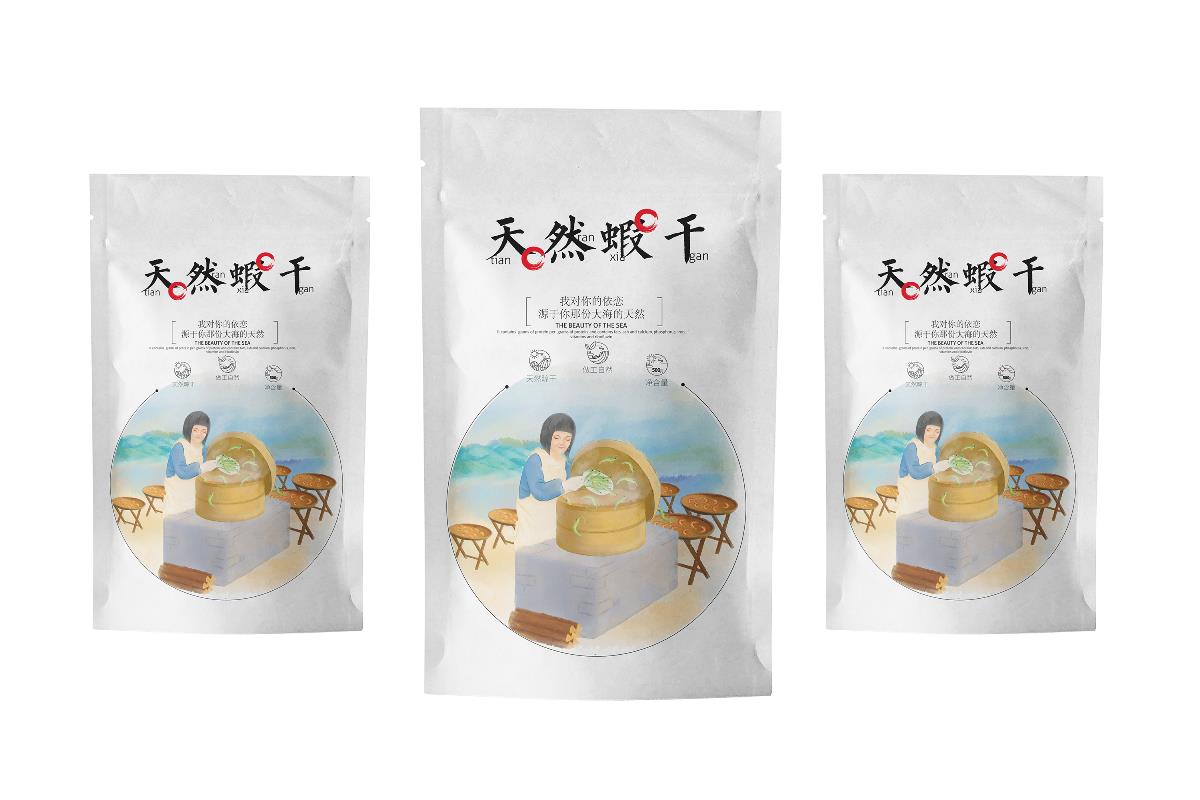 天然虾粉包装设计 虾粉包装 食品包装 食品添加剂 虾包装