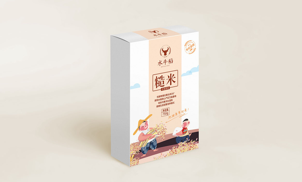 原阳水牛稻×勤略 | 大米品牌设计