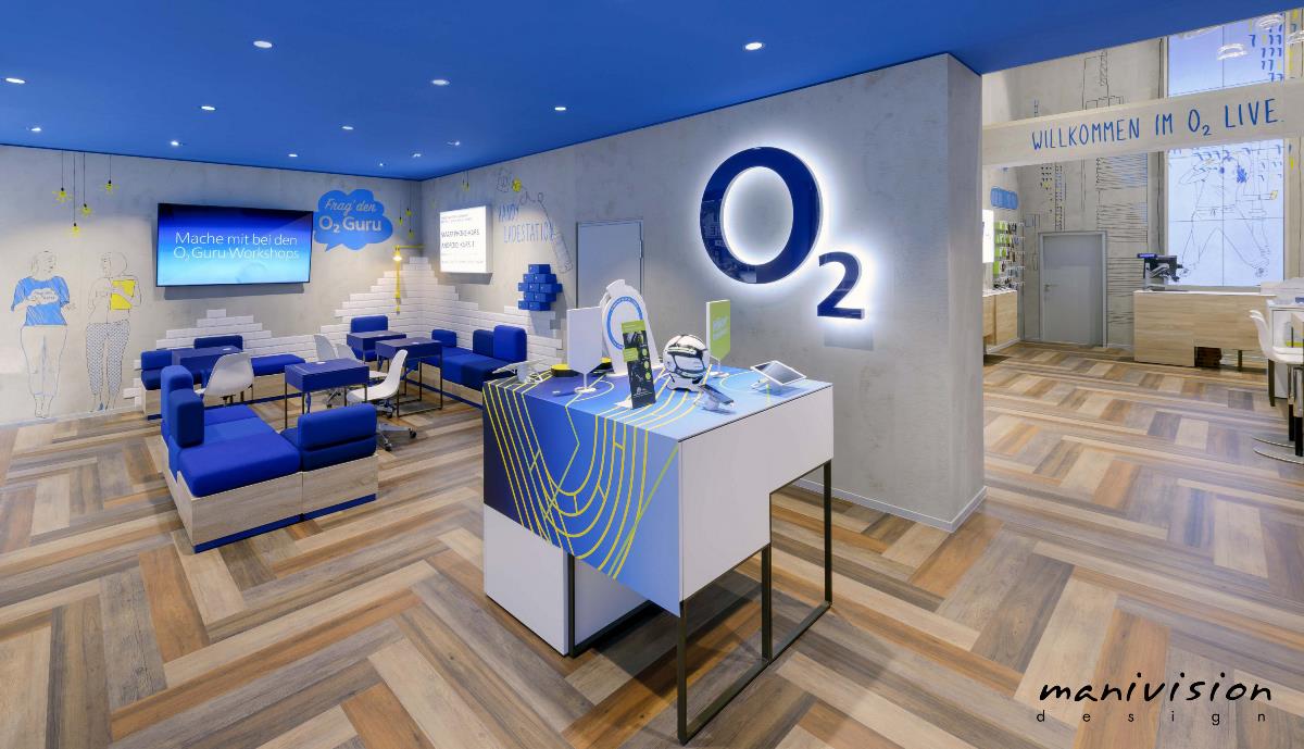 O2 Live Flagship Store in Hamburg and FrankfurtMain/摩尼視覺分享