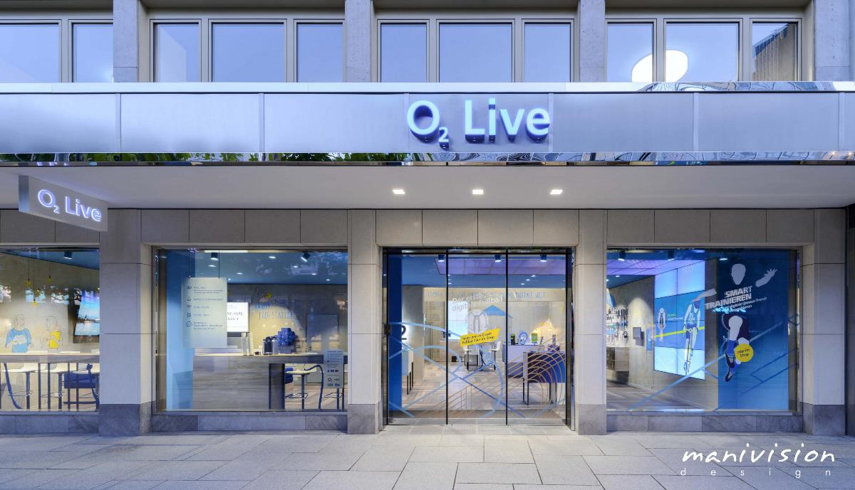 O2 Live Flagship Store Hamburg商業(yè)空間設(shè)計(jì)/摩尼視覺分享