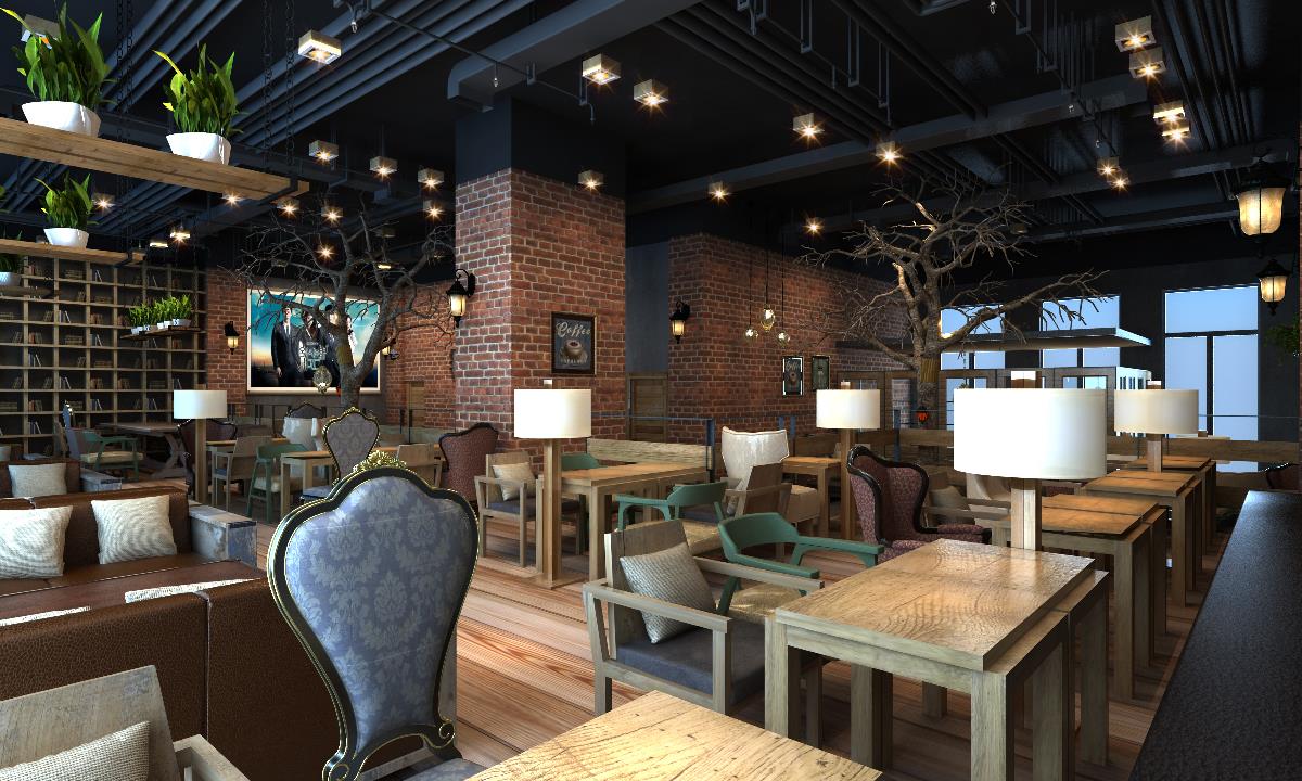 咖啡厅设计——“润咖啡”吉林店