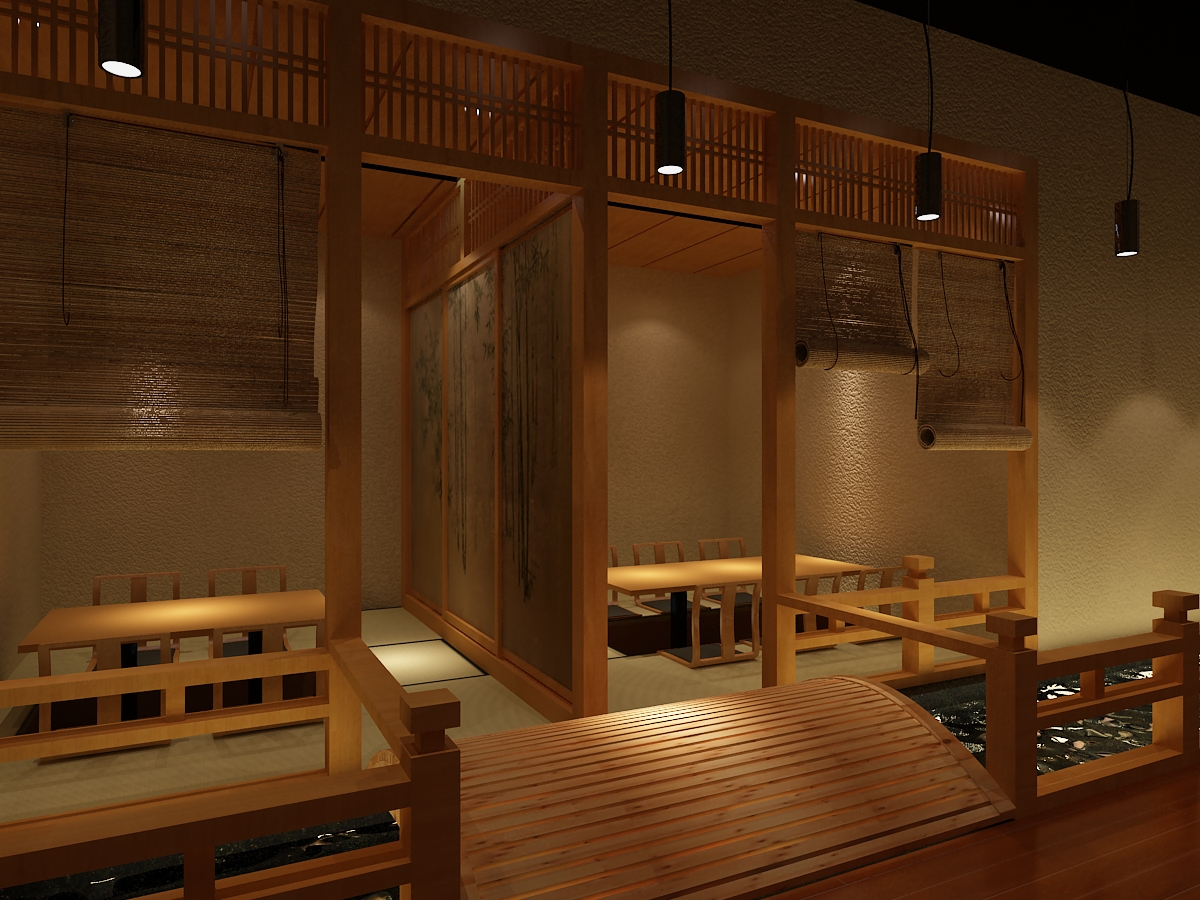 日式餐厅设计——“松子料理”