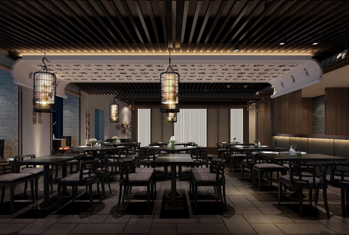 新中式餐厅设计——“秦肴越宴”