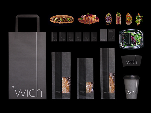 ‘wich餐厅品牌视觉形象设计 ​​​​