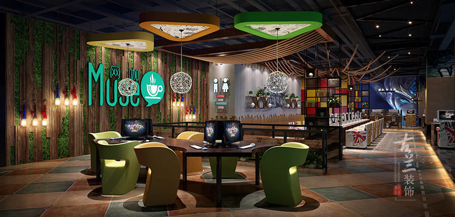 muse网咖-凯里专业特色网咖网吧装修设计公司-古兰装饰