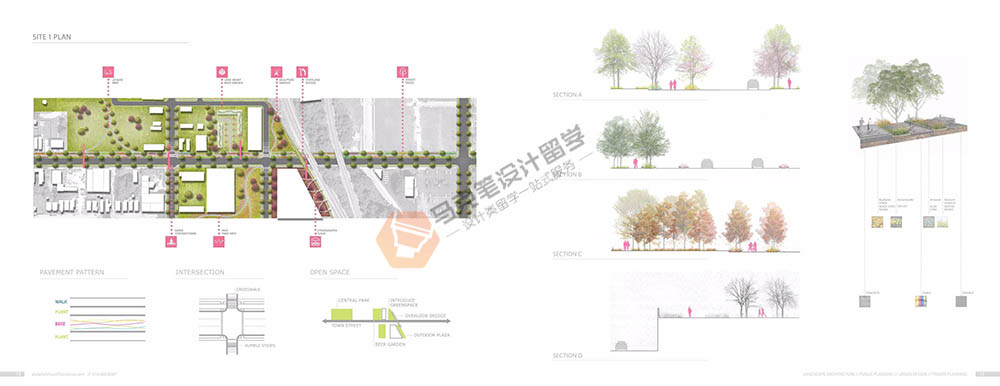 景观设计留学作品集案例分享，成功申请康奈尔大学