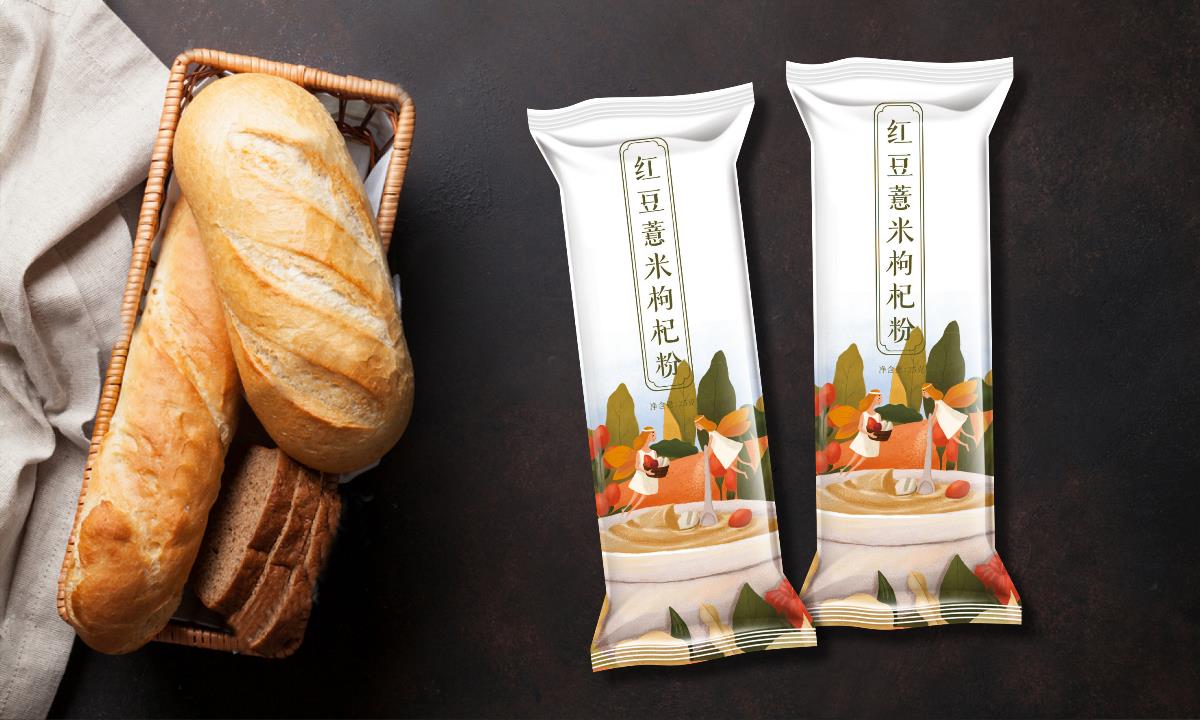 红豆薏米枸杞粉 食品包装 代餐粉 早餐粉