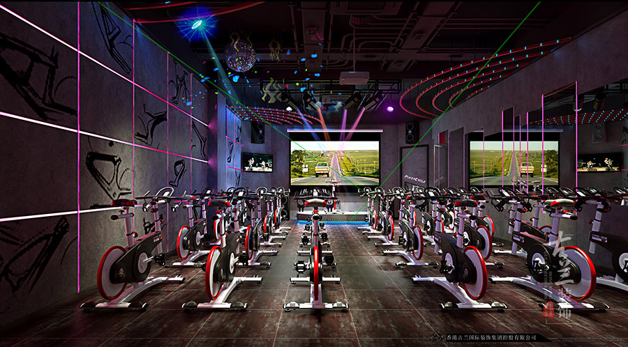 “POWER CYCLE”健身工作室--香格里拉健身房装修设计公司--古兰装饰