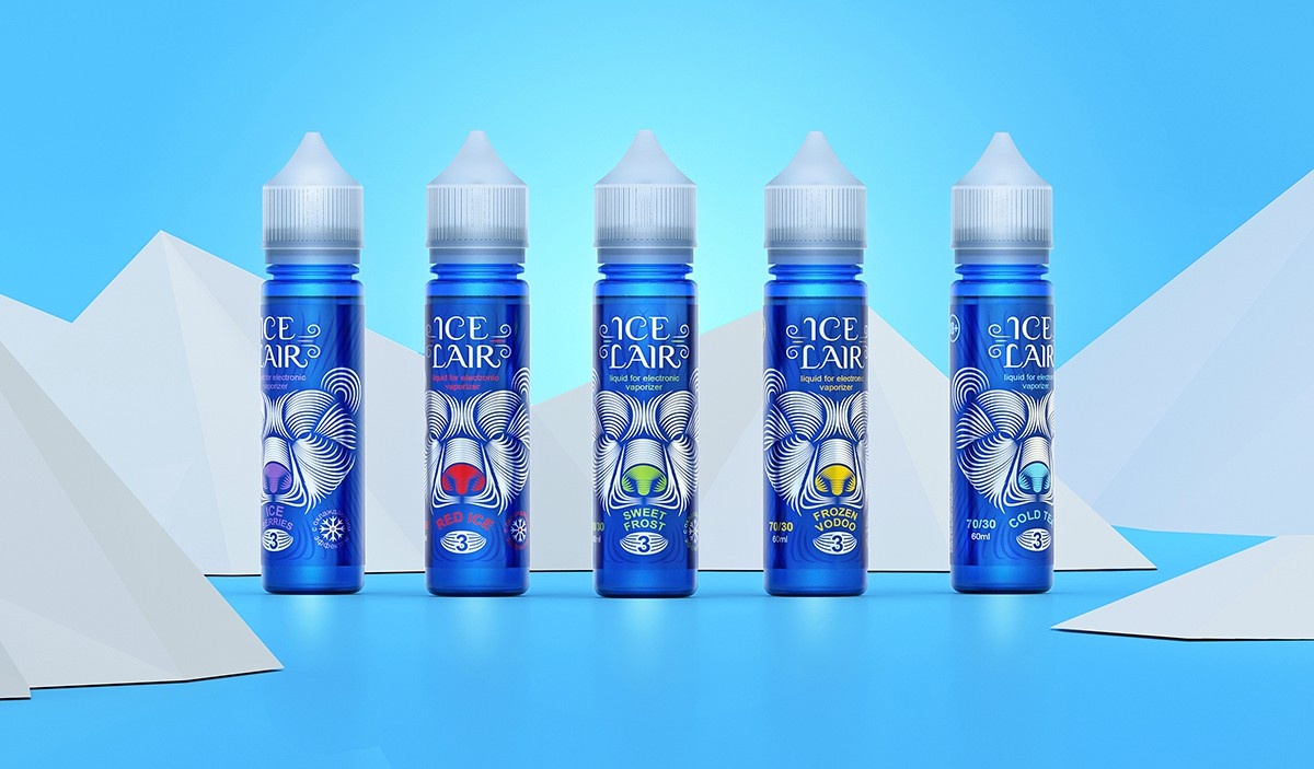 Ice Lair冰巢电子香烟液体油品牌包装设计-中国