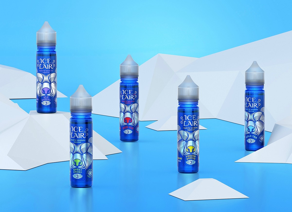 Ice Lair冰巢电子香烟液体油品牌包装设计