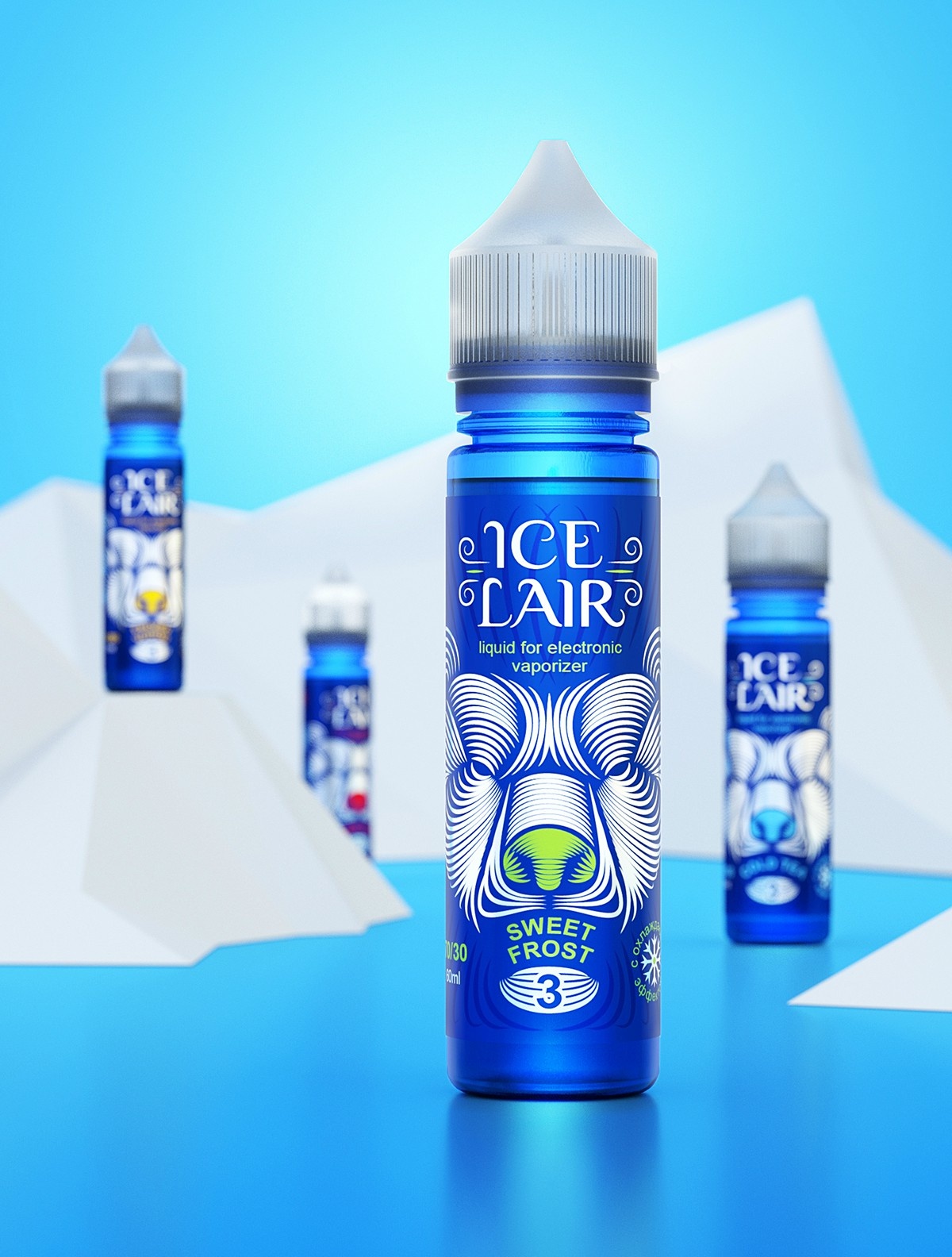 Ice Lair冰巢电子香烟液体油品牌包装设计