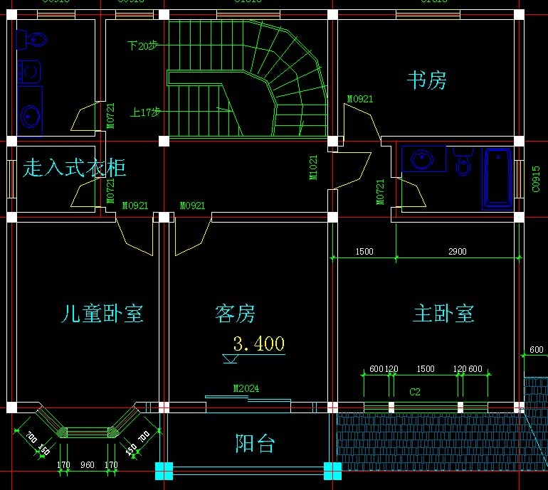 占地130m²二層帶閣樓鄉(xiāng)村住宅設(shè)計圖