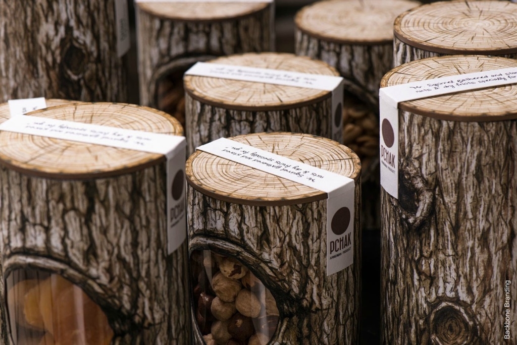 Pchak树洞灵感的坚果食品品牌包装设计