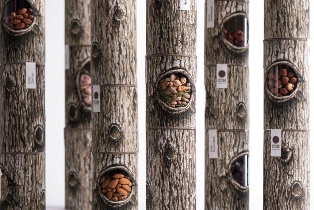 Pchak树洞灵感的坚果食品品牌包装设计