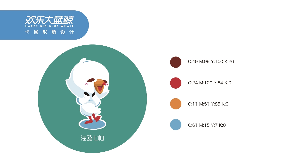 歡樂大藍鯨卡通形象設計