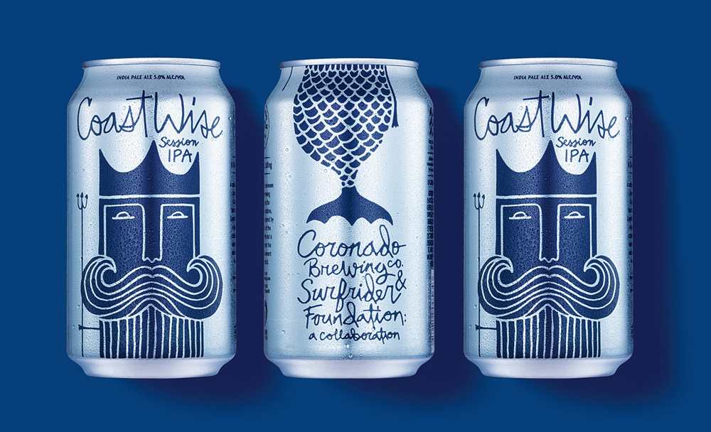 CoastWise Session IPA 啤酒公司品牌包装设计 ​​​​