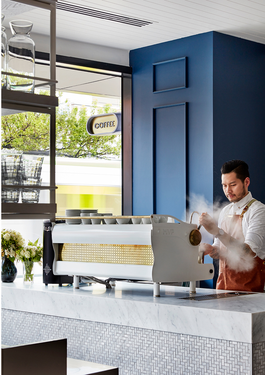 蓝色与金色的美妙碰撞——气质清奇的澳洲咖啡馆