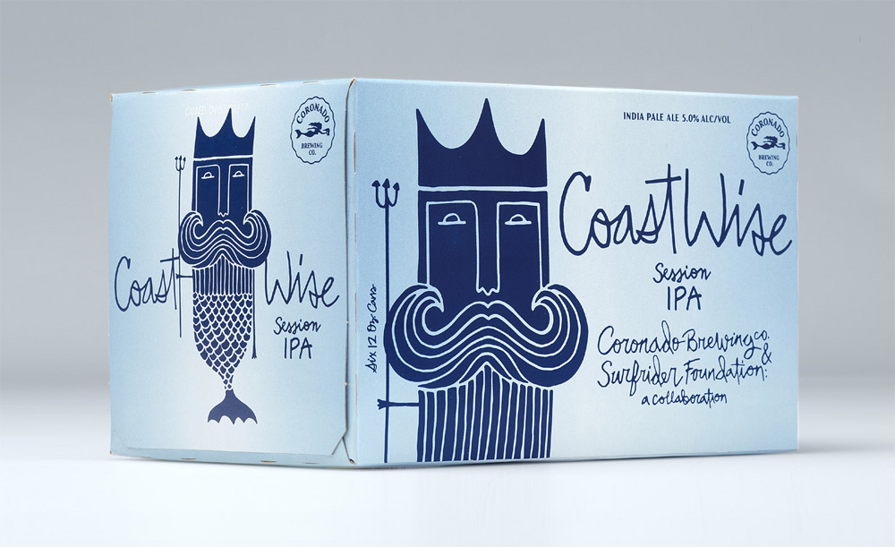 CoastWise Session IPA 啤酒公司品牌包装设计 ​​​​