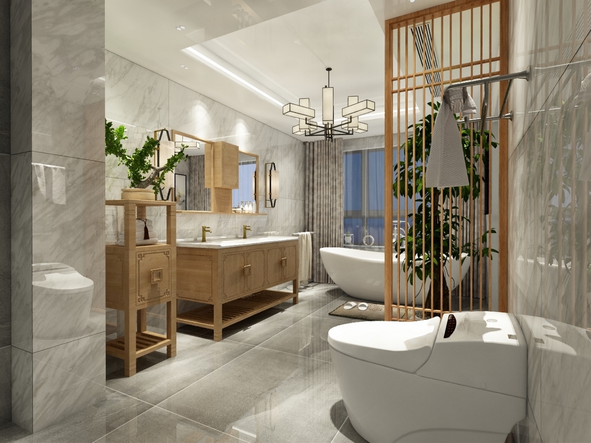 新中式卫浴空间设计