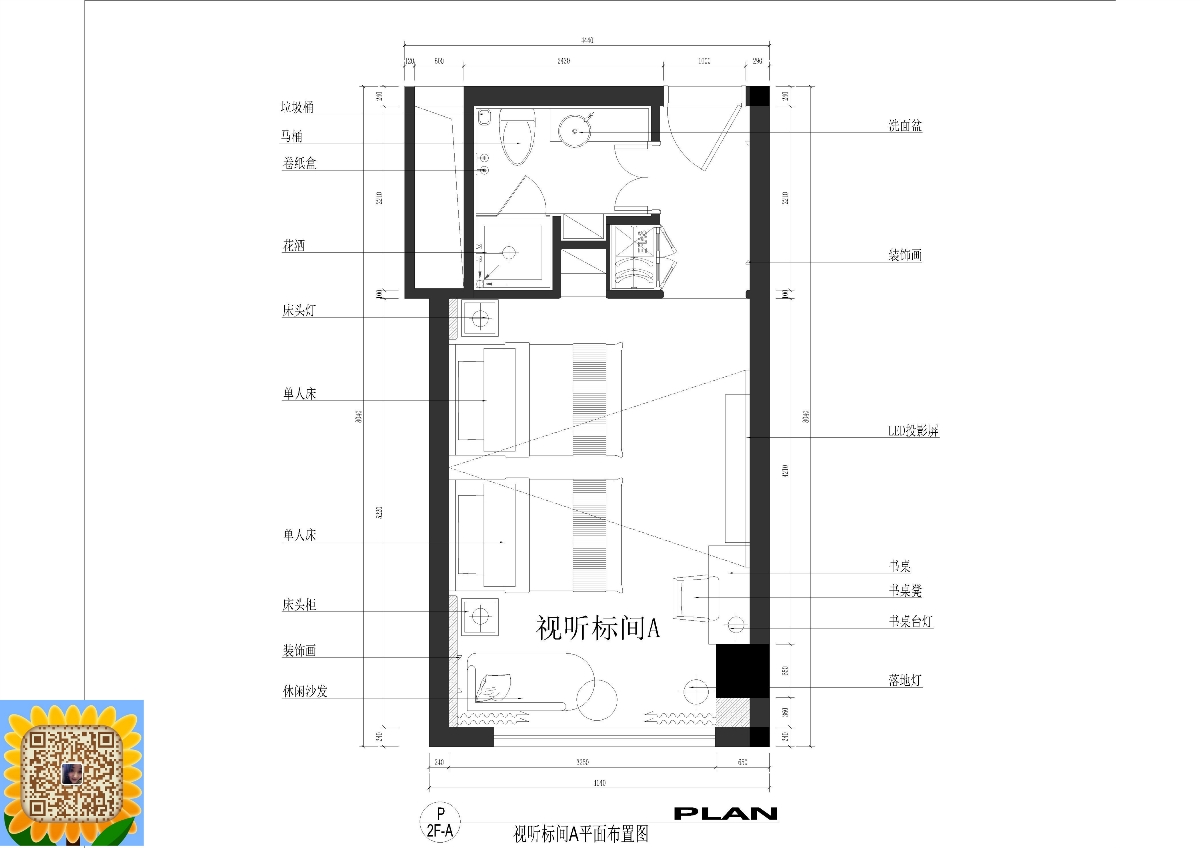 酒店客房施工圖