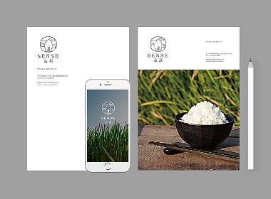 高端大米品牌形象設計-食品logo設計 食品公司VI設計