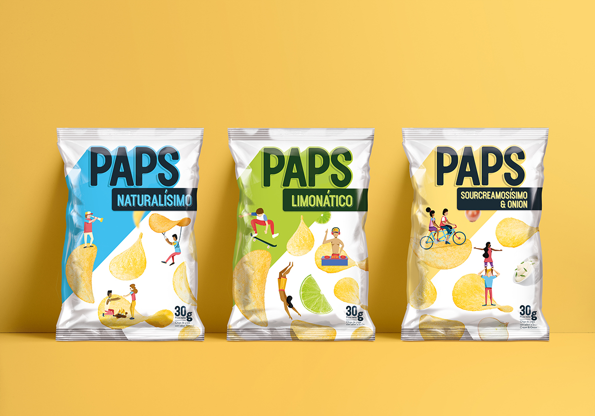 Paps薯片包装设计 | 摩尼视觉分享