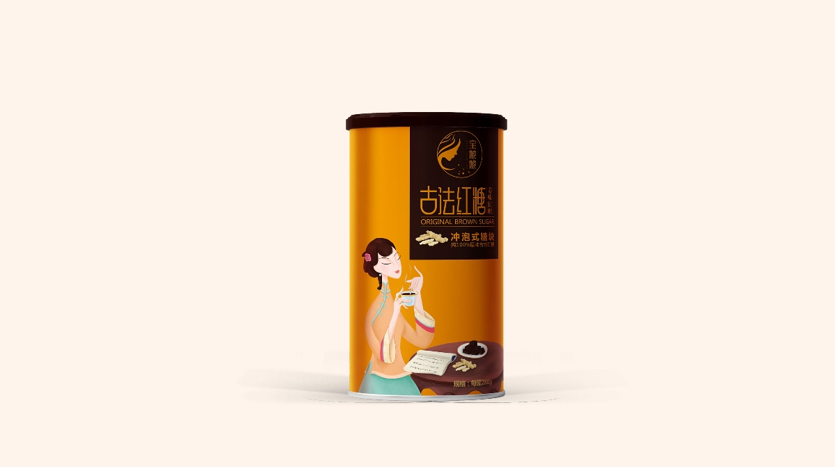 红糖姜茶-系列包装形象设计