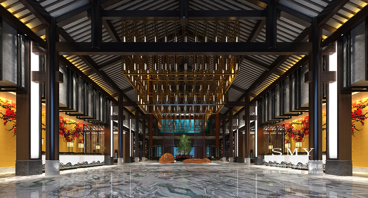 四川中式禅意酒店设计—禅意酒店设计说明—水木源创
