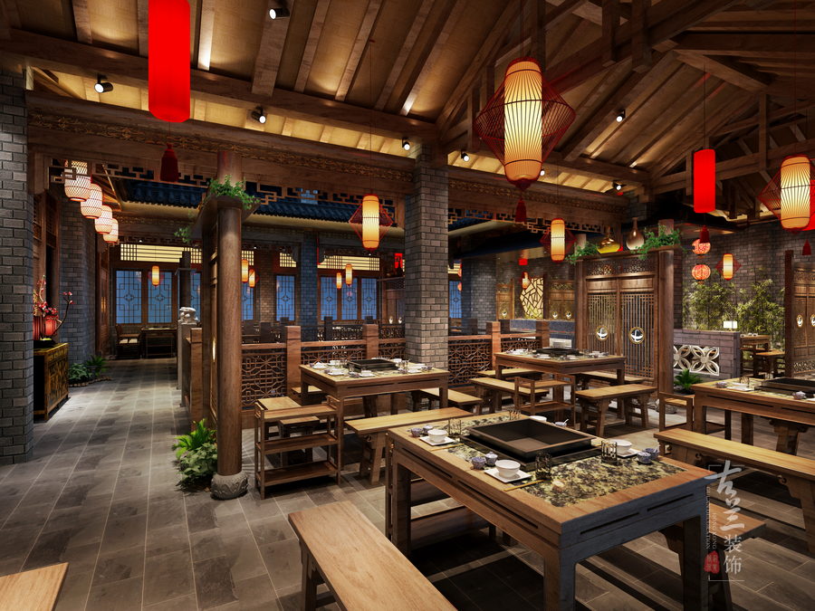 地瓜老火锅店（永州店）——成都专业餐厅设计丨成都专业餐厅装修公司