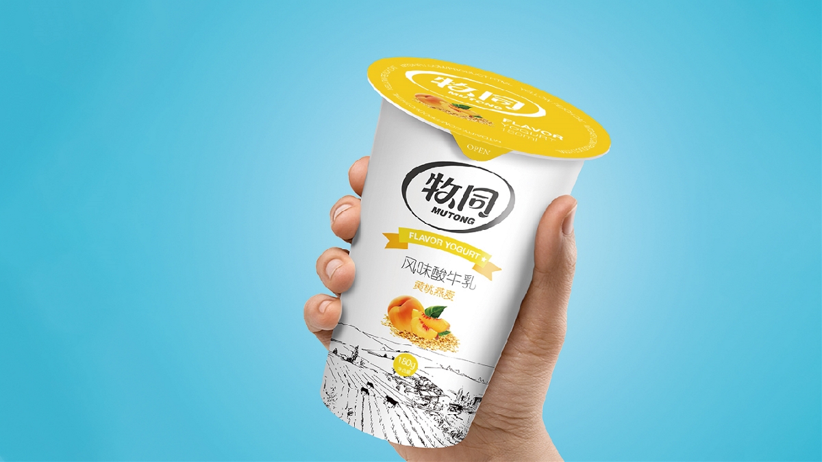 乳品-牧同风味酸牛乳包装 | 摩尼视觉原创