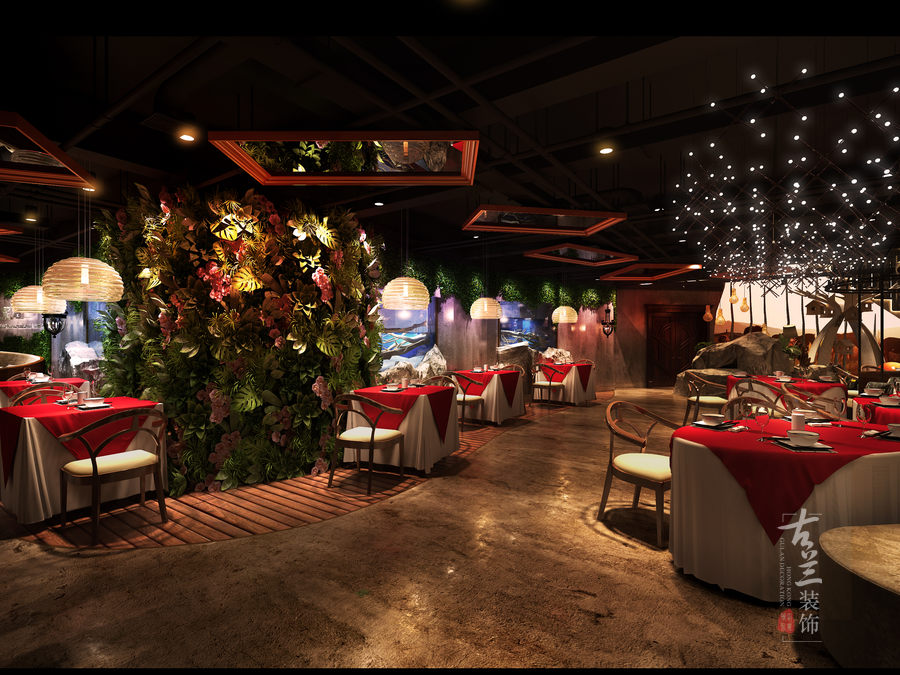 成都餐厅设计公司丨成都餐厅装修公司——温州荒石音乐主题餐厅