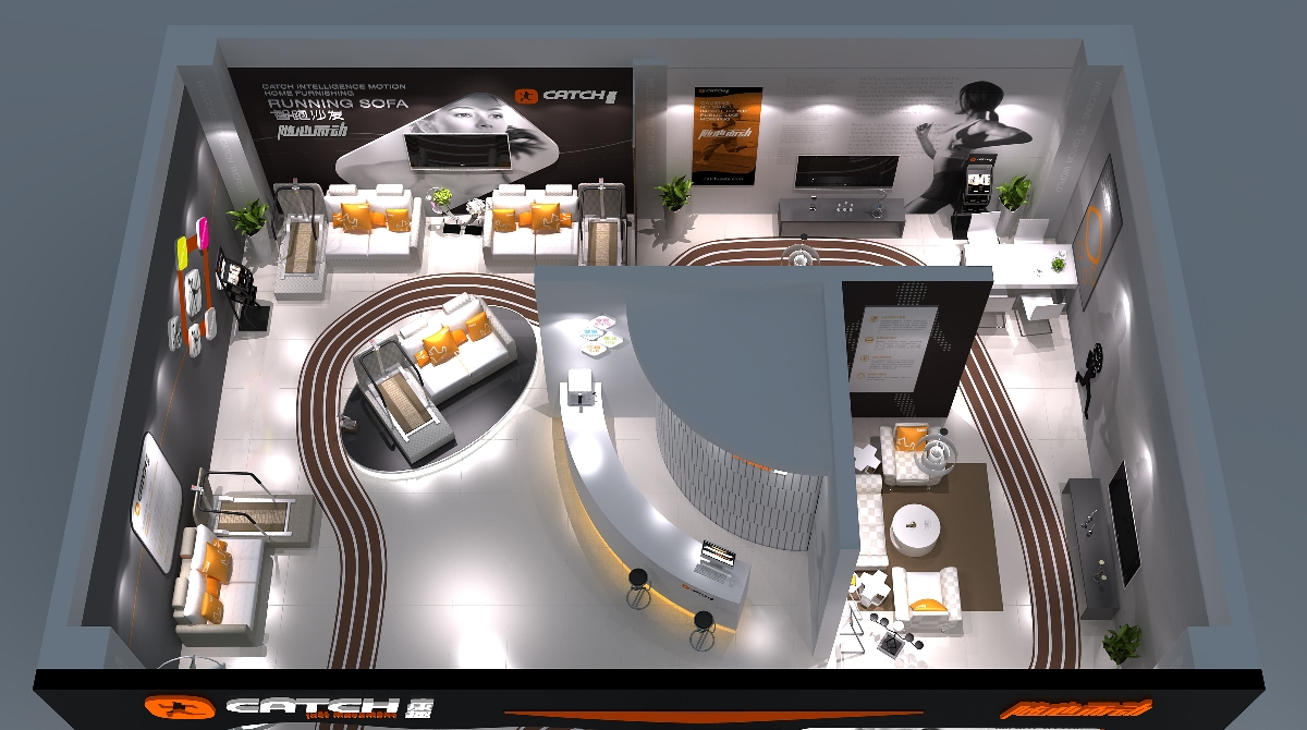 家居智能沙发vis设计/展厅设计/卖场空间设计