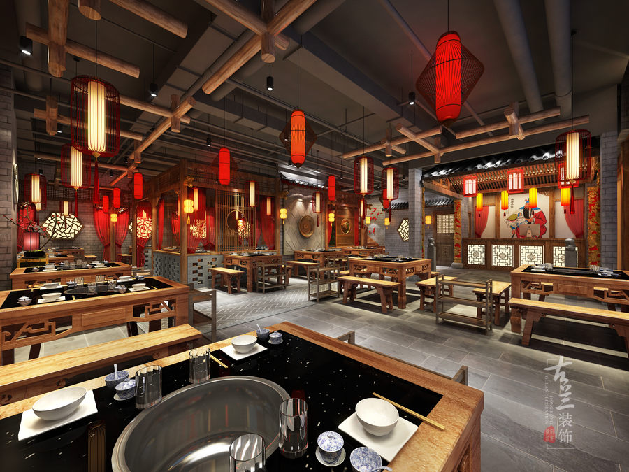 《小龙坎老火锅店（常州店）》——成都餐厅设计公司丨成都餐厅装修公司