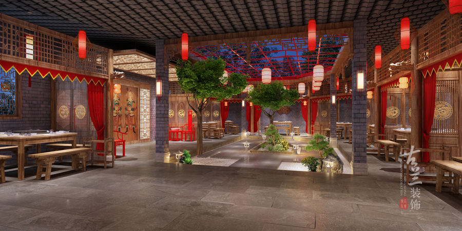 《小龙坎老火锅店（火车南站店）》——成都餐厅设计丨成都餐厅装修