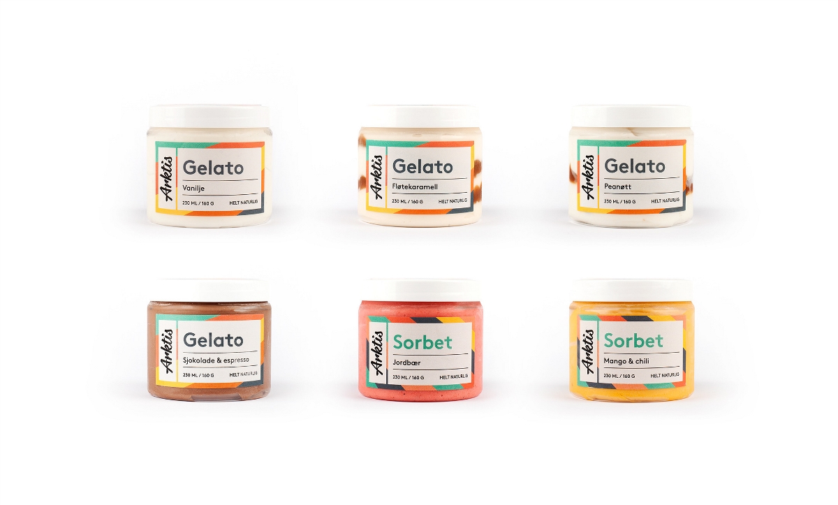 手工冰淇淋“Arktis Gelato”品牌视觉形象设计