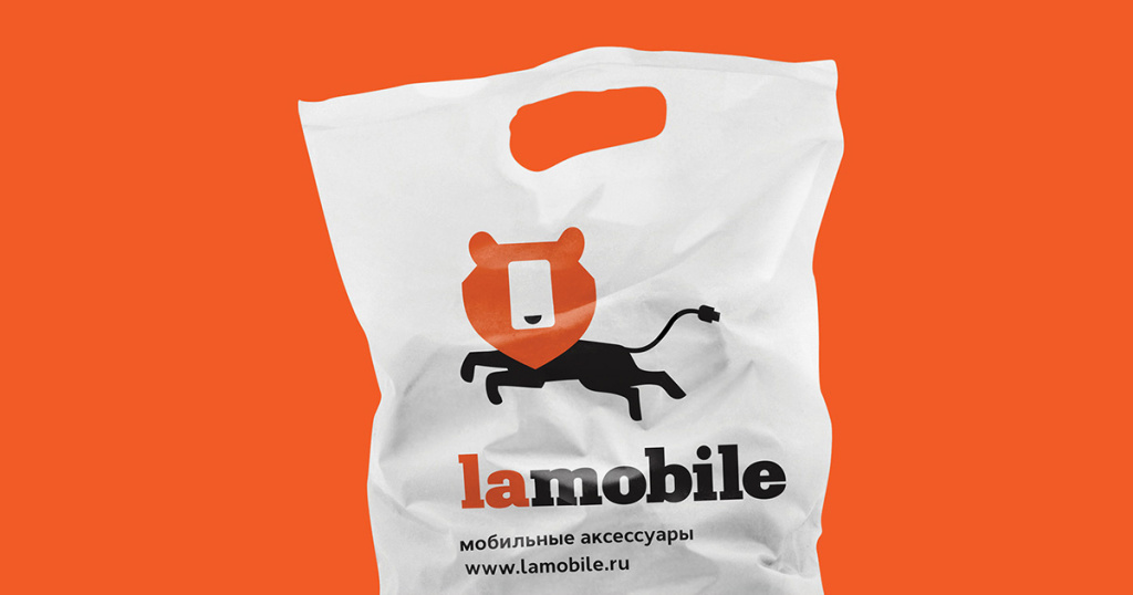 Lamobile莫斯科移动配件网狮子灵感的品牌形象设计