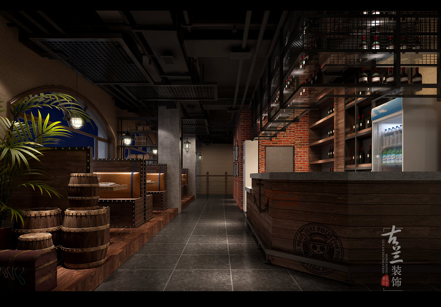 《成都滋滋烤鱼店》——成都餐厅设计公司丨成都餐厅装修公司