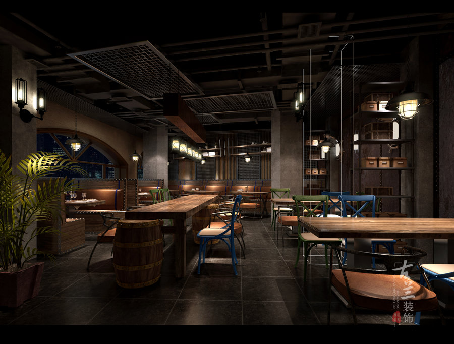 《成都滋滋烤鱼店》——成都餐厅设计公司丨成都餐厅装修公司