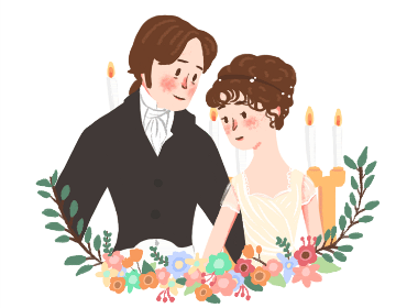 那些经典的爱情电影插画