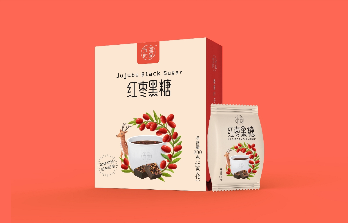 五堂时品-黑糖茶系列包装