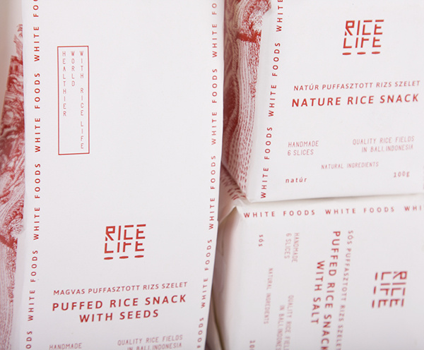 Rice Life手工制作的食品系列包装设计