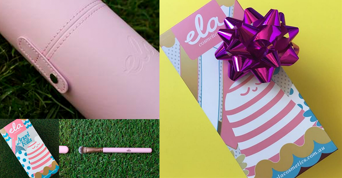 Ela cosmetics粉色系包装设计 | 摩尼视觉分享
