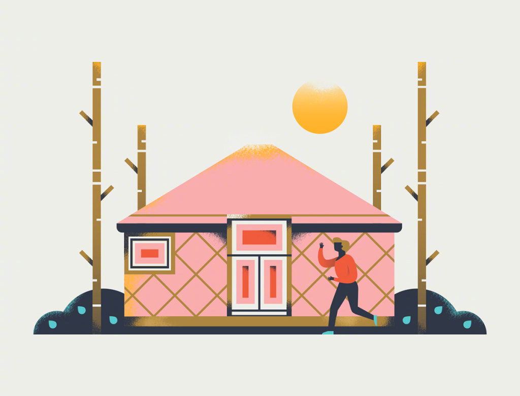 Airbnb 商业插画
