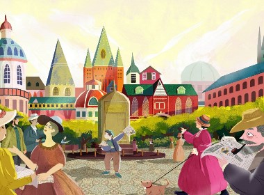 鸭子镇长插画欣赏