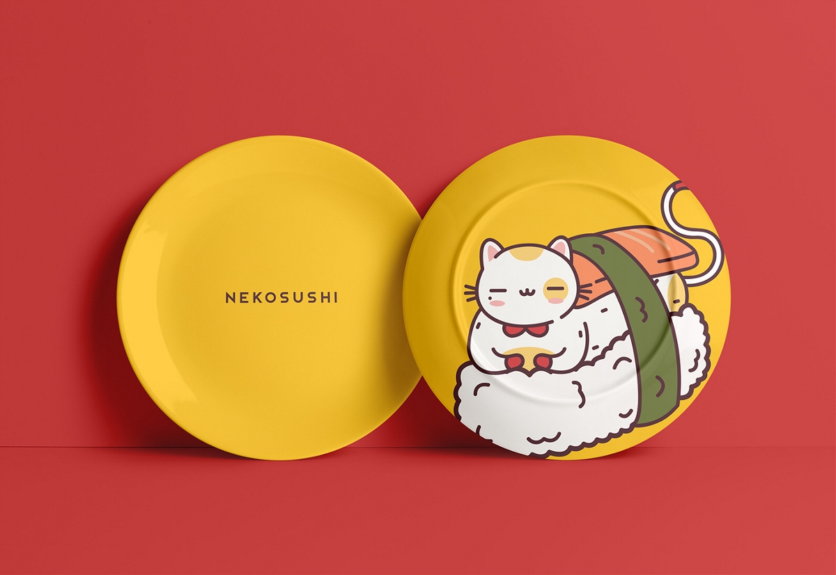NEKOSUSHI寿司餐厅品牌形象视觉设计