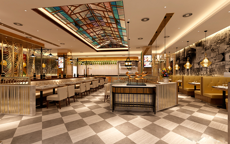 眉山港式茶餐厅设计丨眉山港式茶餐厅装修-唯苑港式茶餐厅