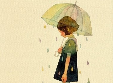 治愈温暖水彩系列插画