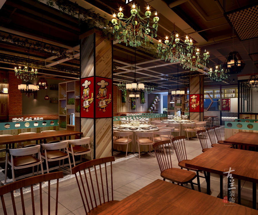 一品红家常菜中餐厅-成都中餐厅设计|成都中餐厅装修|成都特色中餐厅设计公司