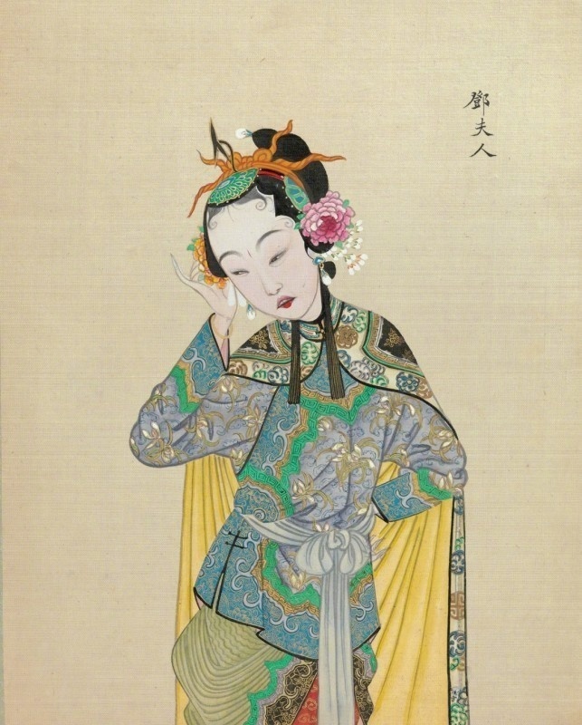 清朝京剧人物肖像 